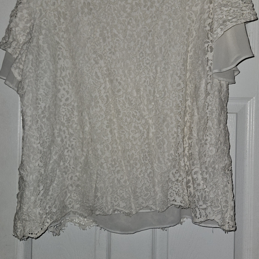 Rose & Olive White Lace Blouse